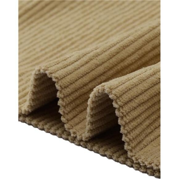 Womens High Waist Button Front A-Line Skirt Khaki - Picture 5 of 5